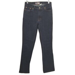 Old Navy Jeans Womens Size 8 Long Blue Bootcut 403744001 Denim Dark Wash